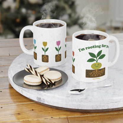 "I'm Rooting For You" Mug - Plant Lovers Gift - 11oz/15oz/20oz